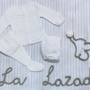 Conjunto Tres Piezas Blanco REFLEJOS DE SICILIA