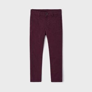 Pantalón Niño Chino Ciruela. Mayoral
