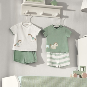Conjunto 4 Piezas Caballito Aqua. Mayoral