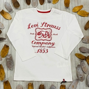 Camiseta Bebé Niño Blanca Company. Levi's