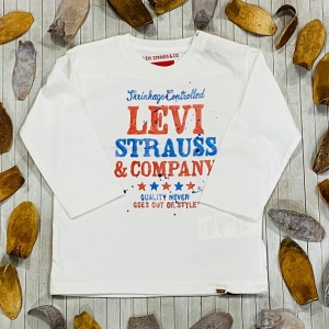 Camiseta Blanca Bebé Niño & Company. Levi`s