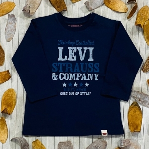 Camiseta Azul Bebé Niño & Company. Levi's