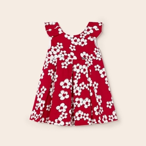 Vestido Satinado Flores. Mayoral