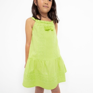 Vestido Tirantes Motivos Bordados Lima. Mayoral