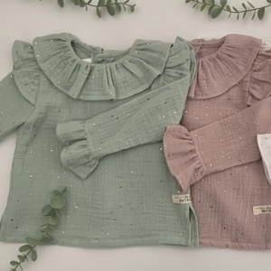 Blusa Bambula Blanca GOLD. Pilar Batanero