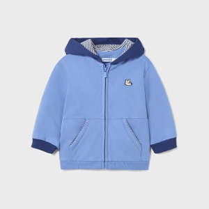Sudadera Capucha Animal Azul Cielo. Mayoral