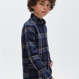 Camisa Cuadros Viella Better Cotton Marino. Mayoral