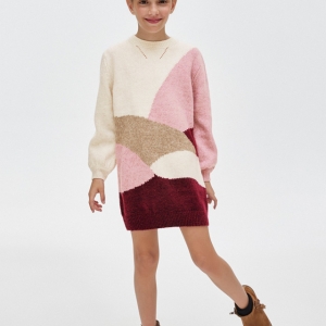 Vestido Tricot Berenjena. Mayoral