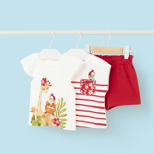 Conjunto Short 2 Camisetas Granadina. Mayoral