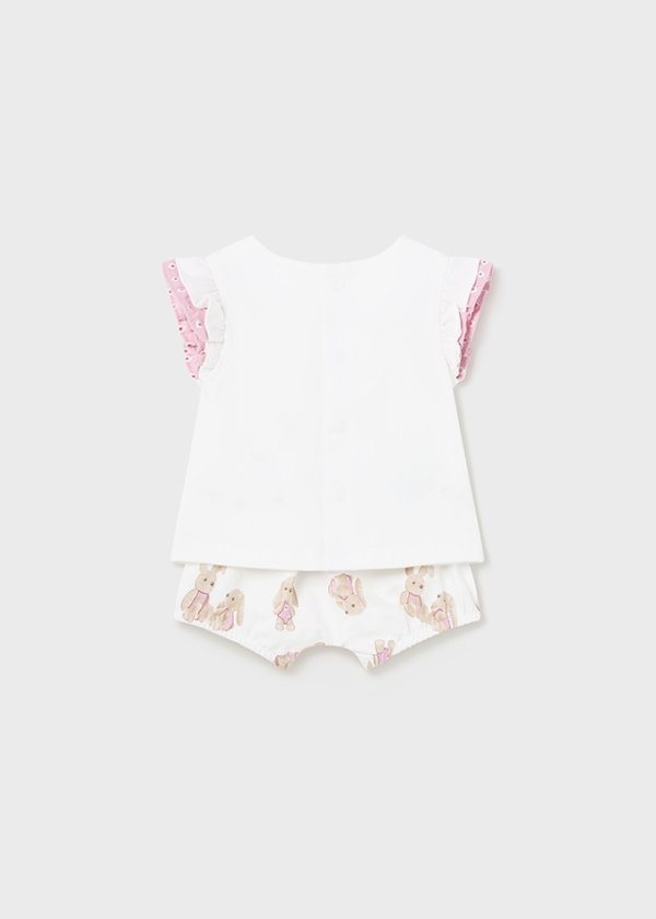 Conjunto 4 Piezas Conejito Rosa Baby. Mayoral - Imagen 4