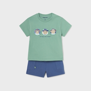 Conjunto Punto Bermuda Cargo Eucalipto. Mayoral