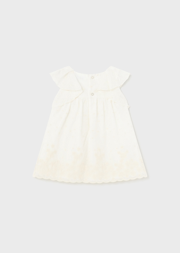 Vestido Bordado Crudo. Mayoral - Imagen 2