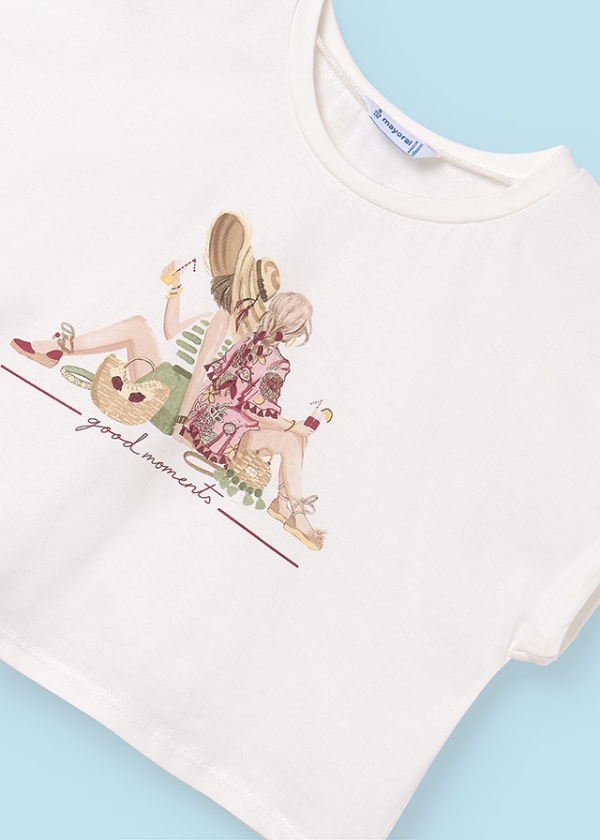 Conjunto Short Gráfica Rosa Palo. Mayoral - Imagen 6
