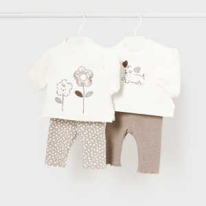 Conjunto 4 Piezas Leggings Flor. Mayoral