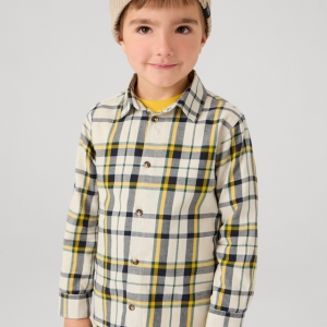 Camisa Cuadros Mostaza. Mayoral