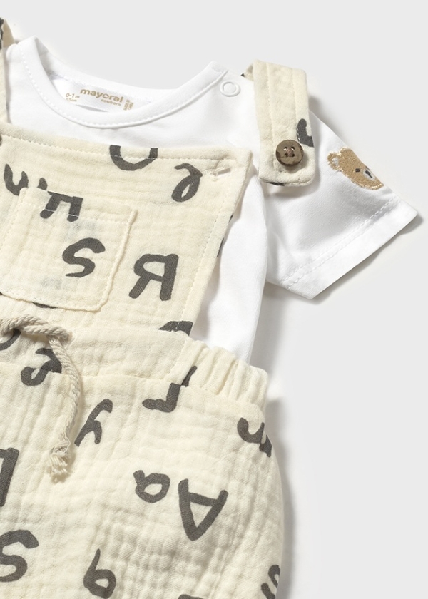 Conjunto Peto Bambula Letras. Mayoral - Imagen 3