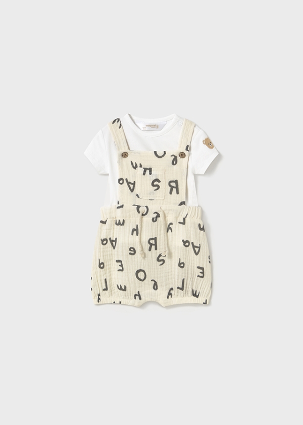 Conjunto Peto Bambula Letras. Mayoral