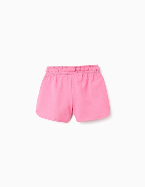 Pack 2 Bermudas Felpa Blanco/Rosa. Zippy - Imagen 2