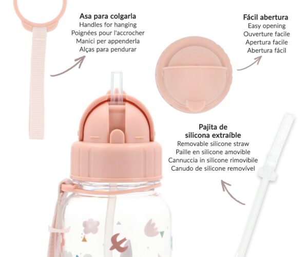 Botella Plástico Geometric Nature Personalizable. Tutete - Imagen 4