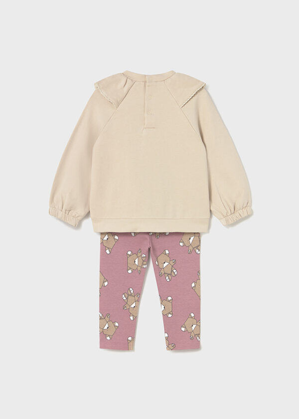 Conjunto Legging Estampado Y Sudadera Orquídea. Mayoral - Imagen 2