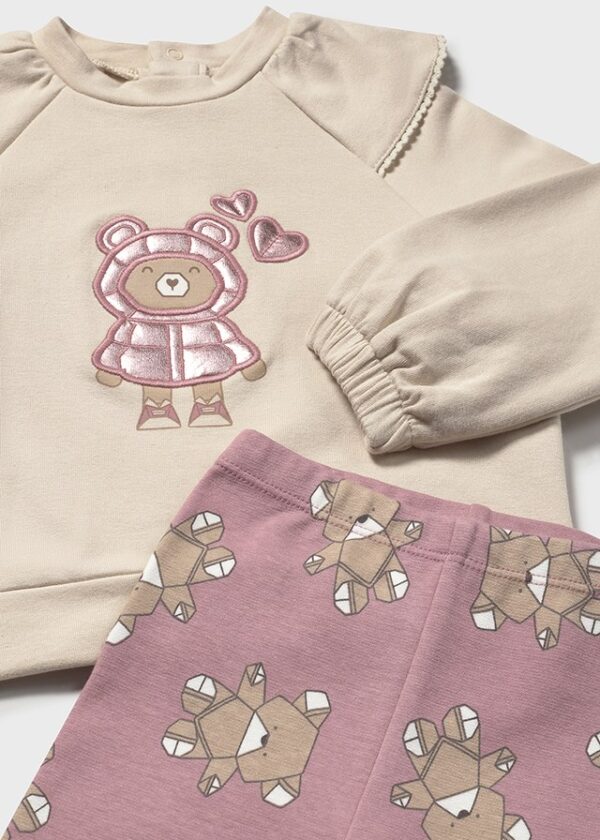 Conjunto Legging Estampado Y Sudadera Orquídea. Mayoral - Imagen 3
