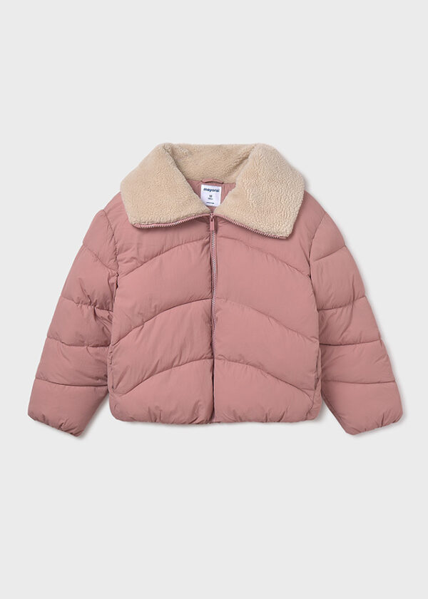 Chaquetón Cuello Borrego Colorete. Mayoral