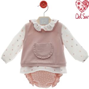 Conjunto Ranita Con Chaleco FAMILIA OVILLO. Del Sur