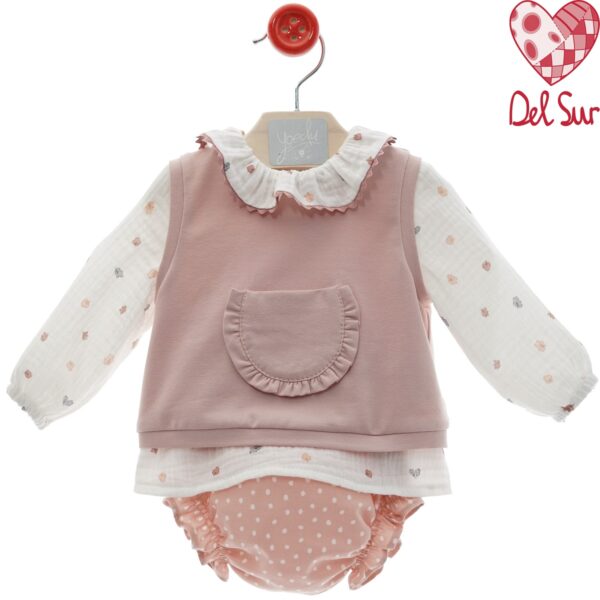 Conjunto Ranita Con Chaleco FAMILIA OVILLO. Del Sur