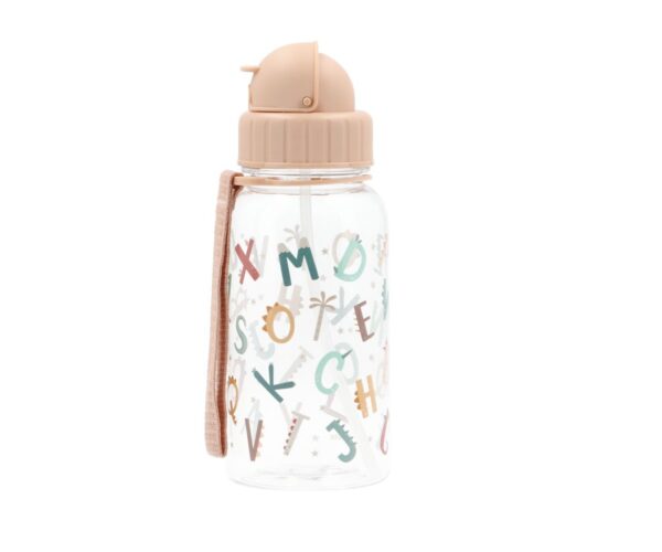Botella Plástico Funny Letters Personalizable. Tutete