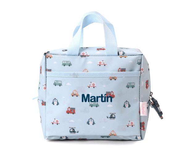 Bolsa Merienda Térmica City Cars Personalizable. Tutete - Imagen 3