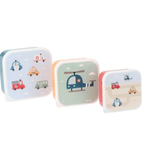 3 Cajas Almuerzo City Cars. Tutete