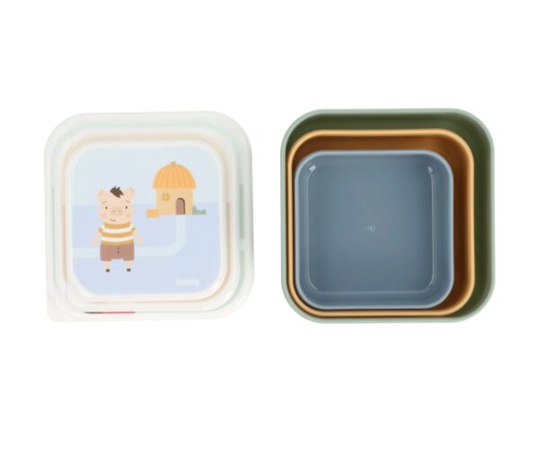 3 Cajas Almuerzo The Three Little Pigs. Tutete - Imagen 2