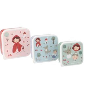 3 Cajas Almuerzo Little Red. Tutete