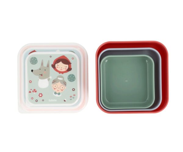 3 Cajas Almuerzo Little Red. Tutete - Imagen 2