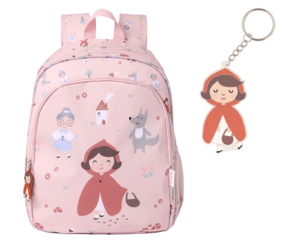 Mochila Mediana Little Red + Llavero Personalizable. Tutete
