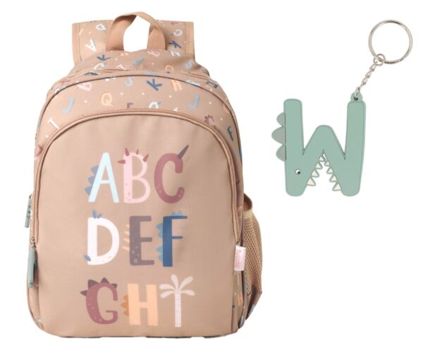 Mochila Mediana Funny Letters + Llavero Personalizable. Tutete