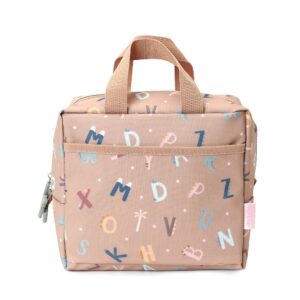 Bolsa Merienda Térmica Funny Letters Personalizable. Tutete