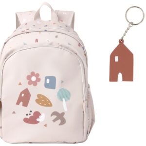 Mochila Mediana Geometric Nature + Llavero Personalizable. Tutete