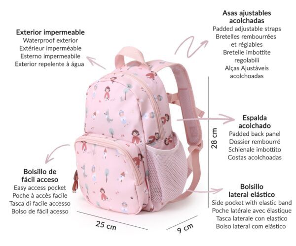 Mochila Infantil Little Red Personalizable. Tutete - Imagen 4