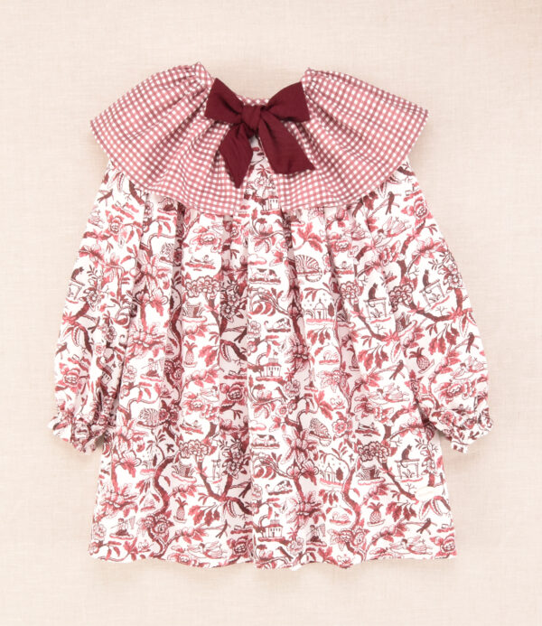 Vestido FAMILIA BURDEOS. Cocote - Imagen 3