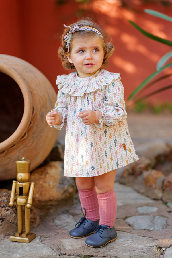 Vestido Triángulos COLECCIÓN CASUAL BEBÉ. Cocote