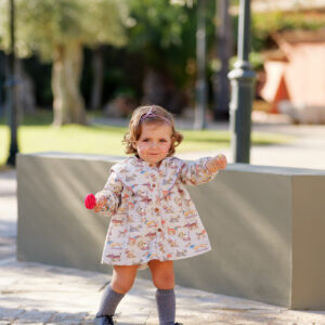Vestido Perritos COLECCIÓN CASUAL BEBÉ. Cocote
