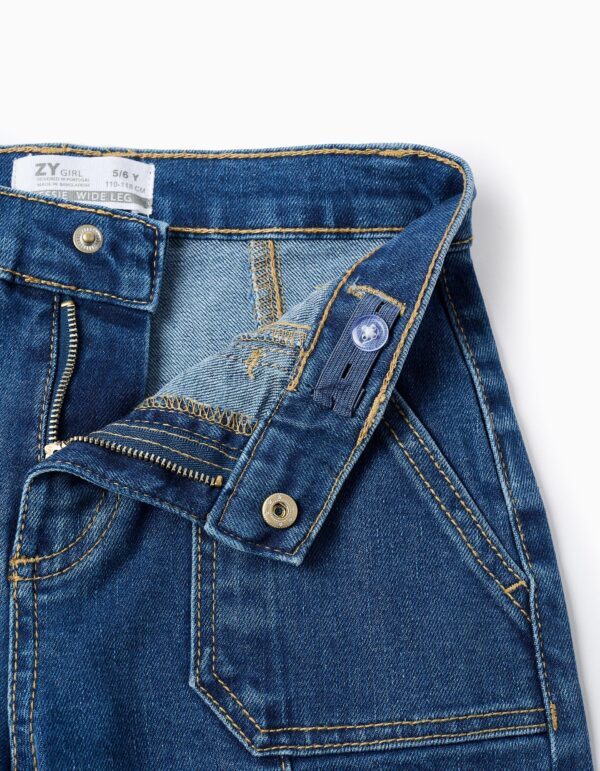 Vaqueros 'Wide Leg' Costuras En Relieve Azul. Zippy - Imagen 3