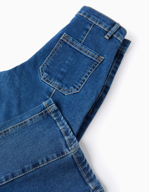 Vaqueros 'Wide Leg' Costuras En Relieve Azul. Zippy - Imagen 4