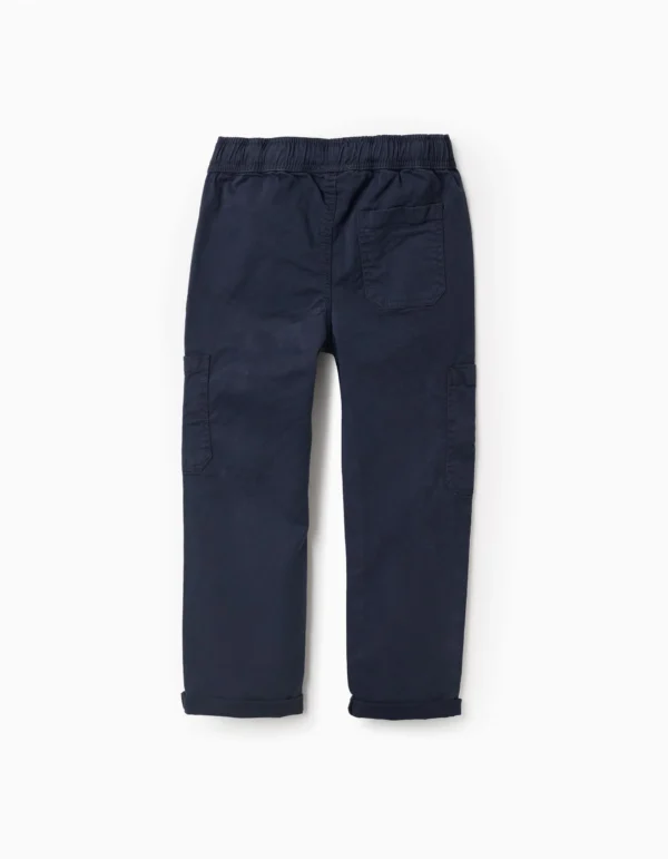 Pantalón Cargo Sarga Azul Oscuro. Zippy - Imagen 2