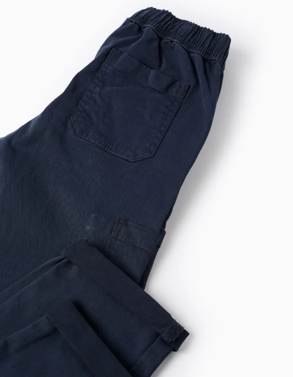 Pantalón Cargo Sarga Azul Oscuro. Zippy - Imagen 4