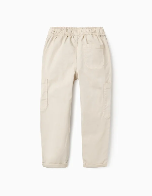 Pantalón Cargo Sarga Beige. Zippy - Imagen 3