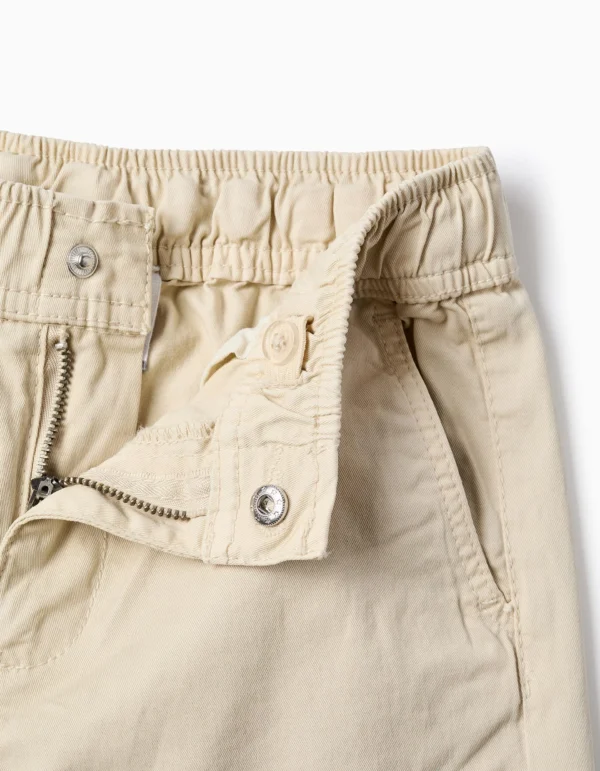 Pantalón Cargo Sarga Beige. Zippy - Imagen 4