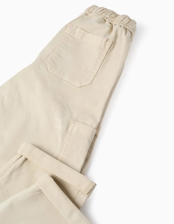 Pantalón Cargo Sarga Beige. Zippy - Imagen 5