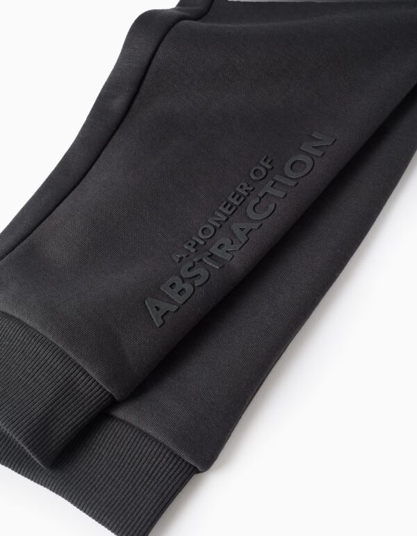 Pantalón Jogger Perchado Slim Fit Gris Oscuro. Zippy - Imagen 3